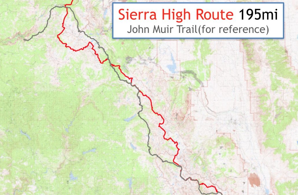 5 Days til Start Date…Sierra High Route